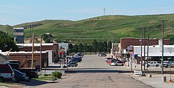 Downtown Wauneta: Tecumseh Avenue, looking north