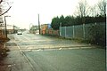 The rail crossing outside closed Wednsbury Town station in 2011.