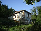 Abandoned adobe house