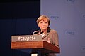 Bundeskanzlerin Angela Merkel auf dem CSU-Parteitag am 12. Dezember 2014 in Nürnberg