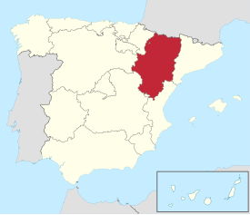 Map of Aragon