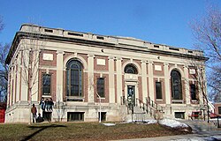 Exterior of the library