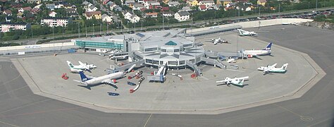 Bodø Airport, aerial view