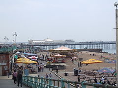 La spiaggia ed il Palace Pier