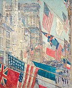 Childe Hassam, Allies Day, May 1917, 1917