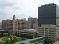 DTE Headquarters 2008 Campus Improvements as seen from the MGM Grand Casino parking, August 2011