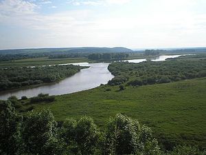 Краєвид на Дністер і Єзупіль