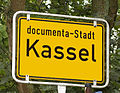 Hinweis auf die Kunstausstellung in Kassel