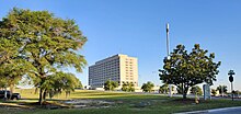 Eisenhower Army Medical Center campus from Fisher House Road.