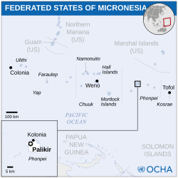 the Federated States of Micronesia অবস্থান