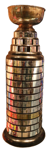 The Goodall Cup, being displayed at the Hockey Hall of Fame