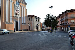 The central Regina Margherita Square with St. Martin's Church