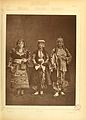 1: Muslim lady from Shkodër 2. Christian lady from Shkodër 3. Peasant woman from Malissor