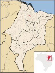 Olinda Nova do Maranhão – Mappa