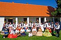 Hungarians dressed in folk costumes in Southern Transdanubia, Hungary