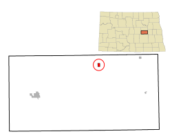 Location of Grace City, North Dakota