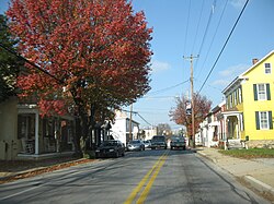 PA Route 616 passes through New Salem