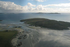 Vue aérienne de l'île Orosay