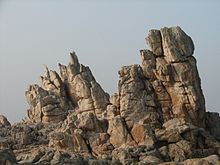 Group of granite rocks.