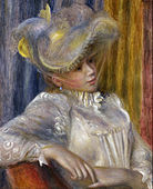 Pierre-Auguste Renoir, 1891, Woman with a Hat, oil on canvas, 56 x 46.5 cm, National Museum of Western Art, Tokyo