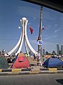 Image 58Protesters at the Pearl Roundabout just before it was demolished. (from Bahrain)
