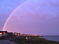 Vue du village près de la rive nord de la rivière Puvirnituq-2018-08-05