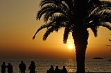 On a beach in Sochi