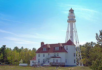 Eastern view of the lighthouse and keeper's house
