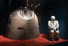Return capsule and space suit used by Yang Liwei in Shenzhou 5 mission