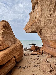 Plage de Shuwayhat dans les émirats. Février 2021.