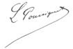 Signature de Léon Poussigue