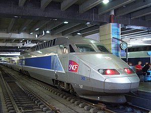 モンパルナス駅のTGV Atlantique