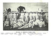 The Bendigo team to play Grace's XI in 1874