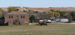 Thurston, looking downhill from western edge of town