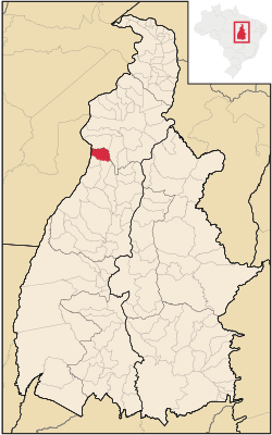 Location in Tocantins state