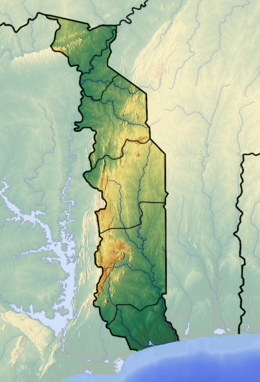 Mappa di localizzazione: Togo