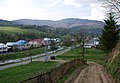 Street in Topoľa and access road to the Church of Saint Michael and communal cemetery