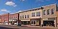 Row of buildings on the south side of Main Street