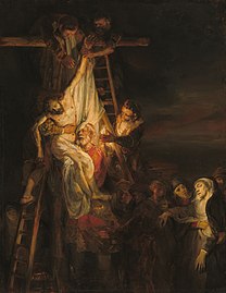 Descent from the Cross (1650-1652) by Rembrandt, Widener Collection, National Gallery of Art, Washington, DC.