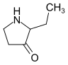 Strukturformel von 2-Ethyl-3-pyrrolidon