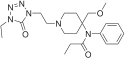Chemical structure of Alfentanil.
