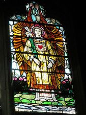 Right hand light Baldwin Memorial window in Worcester Cathedral