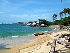 Playa Arrecifes en parque nacional Tayrona