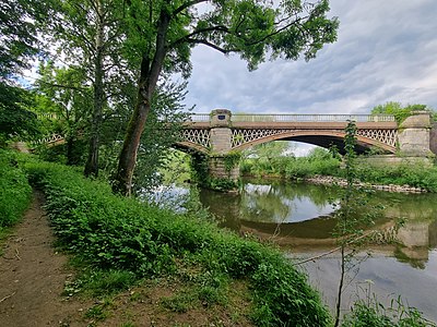 The bridge viewed from upstream