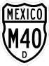 Federal Highway M40D shield