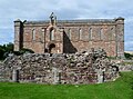 The parish church built using stones from the priory