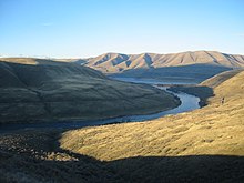 La Deschutes à sa confluence avec le Columbia