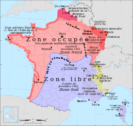 carte des zones d'occupation