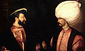 Francisco I de Francia y Suleimán el Magnífico, retrato idealizado, por Tiziano (quien no pintó en la corte otomana).