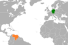 Location map for Germany and Venezuela.